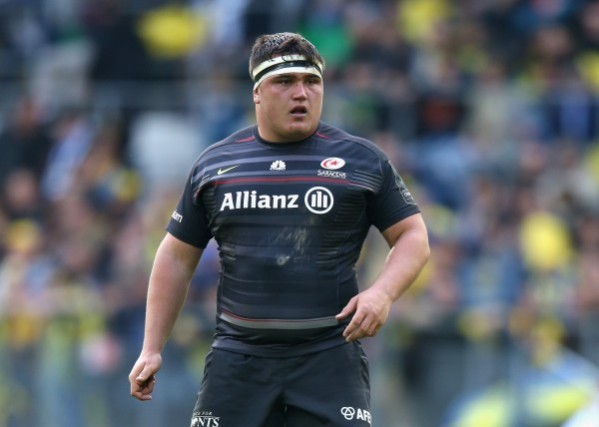 SAINT-ETIENNE, FRANCE - APRIL 18: Jamie George of Saracens looks on during the European Rugby Champions Cup semi final match between ASM Clermont Auvergne and Saracens at Stade Geoffroy-Guichard on April 18, 2015 in Saint-Etienne, France. (Photo by David Rogers/Getty Images)