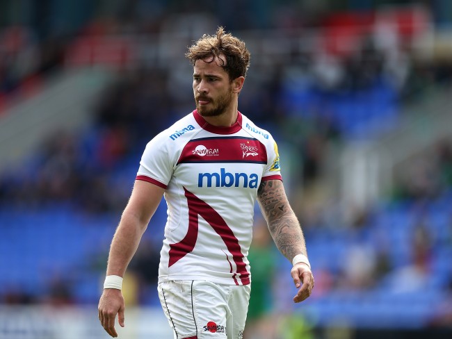 READING, ENGLAND - APRIL 12: Danny Cipriani of Sale looks on during the Aviva Premiership match between London Irish and Sale Sharks at Madejski Stadium on April 12, 2015 in Reading, England. (Photo by Ben Hoskins/Getty Images)