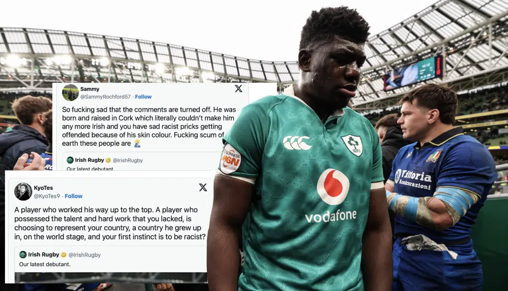 Irish Rugby takes action after debutant suffers horrific racial abuse