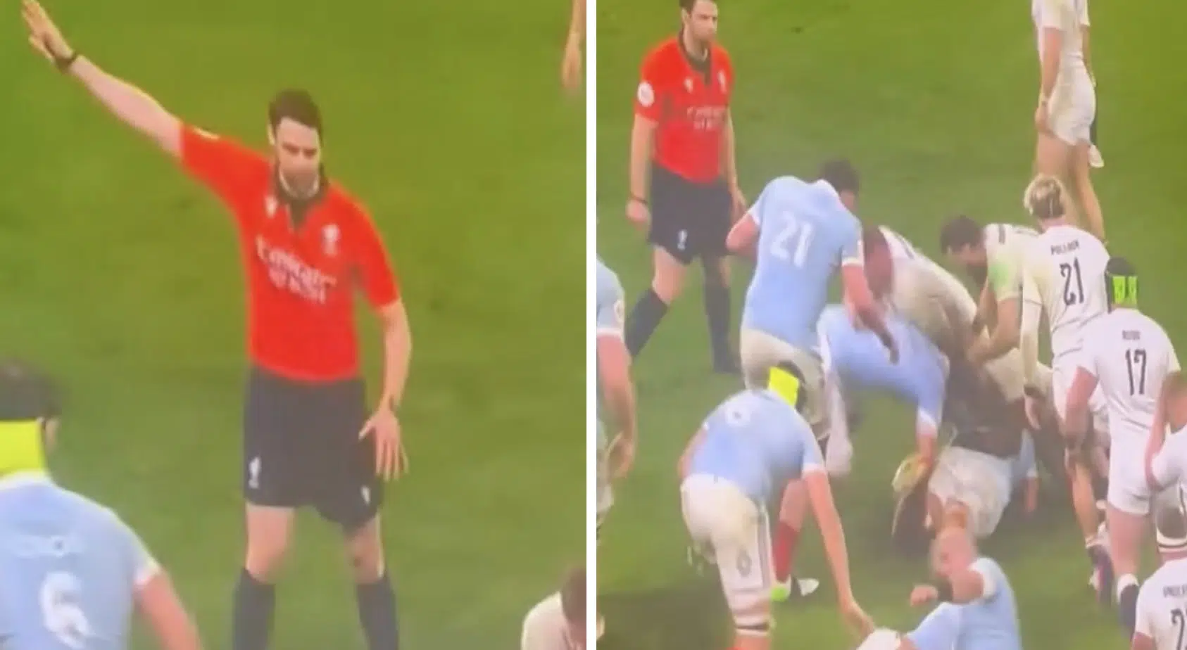 Ireland fans call for England vs France replay after ‘ludicrous decision’ with no replay shown