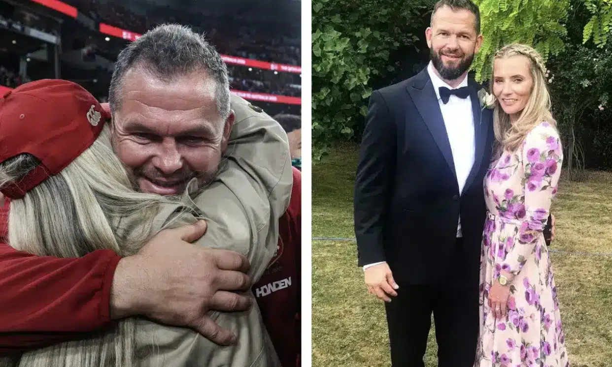 Andy Farrell became a father at 16 with the younger sister of an England legend