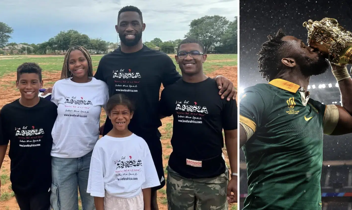 Siya Kolisi adopted his siblings aged just 23 after family tragedy