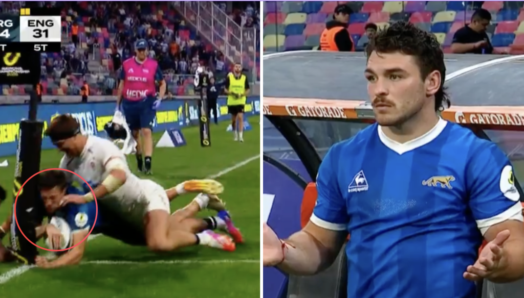 Argentina fans demand replay after last-minute try is ‘criminally’ disallowed against England